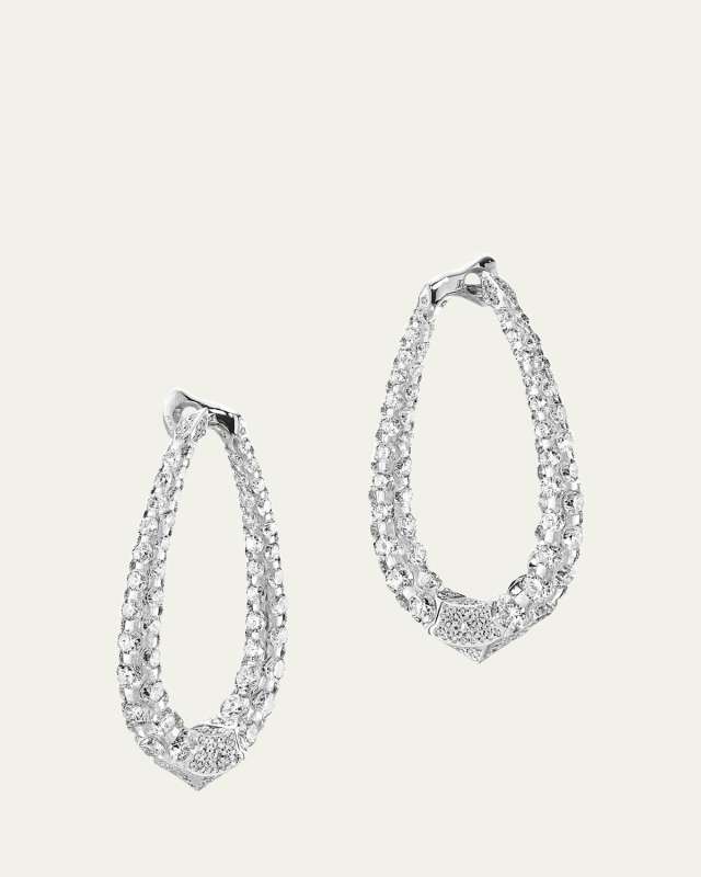 18K White Gold Merveilles Diamond Earrings